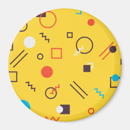 カッコいい,ユニーク,トレンディー，都市幾何学メンフィス マグネット