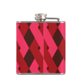 カッコいい,ユニーク,トレンディー，都市幾何形状 フラスク (裏面)