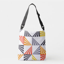 カッコいい, ユニーク,トレンディー，都市，カラフル三角形 クロスボディバッグ