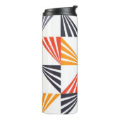 カッコいい, ユニーク,トレンディー，都市，カラフル三角形 タンブラー (回転左)