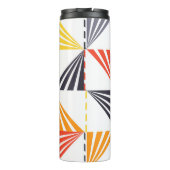 カッコいい, ユニーク,トレンディー，都市，カラフル三角形 タンブラー (裏面)