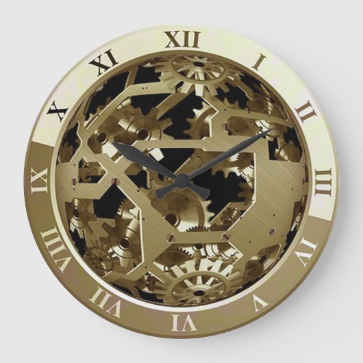 カッコいい ラージ壁時計 (正面)