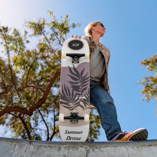 カッコいい「夏の風モノグラムの風」スケートボード スケートボード (室外1)