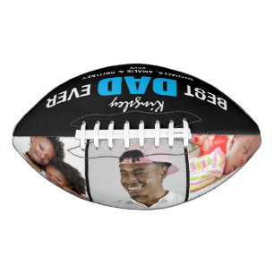 カッコいい「最高のパパEVER」写真と名前ギフト アメリカンフットボール