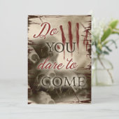 カッコいい,血，ハロウィンの恐ろしい招待 招待状 (スタンド正面)