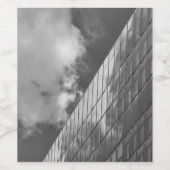 カッコいい，都市の自然と建築 ワインラベル (シングルラベル)