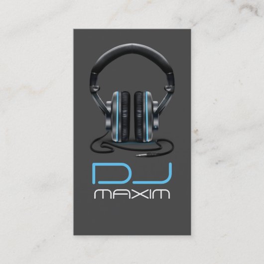 カッコいい DJミュージック名刺 名刺 (正面)