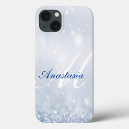カッコいいAmazing, Blueグリッター名 iPhone 13ケース