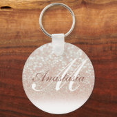 カッコいいAmazing, Pinkグリッター名 キーホルダー (正面)