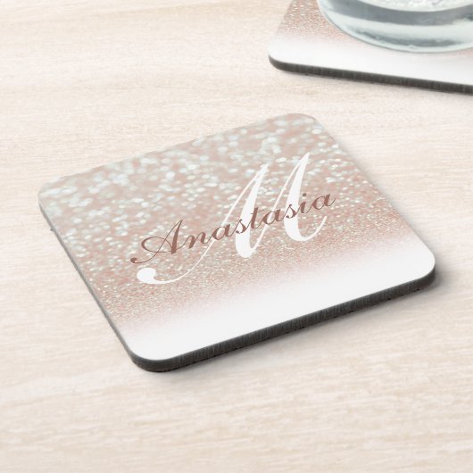 カッコいいAmazing, Pinkグリッター名 コースター (左側)