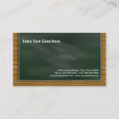 カッコいいBlackboard Chalkboard – 学校先生 名刺 (裏面)