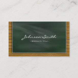 カッコいいBlackboard Chalkboard – 学校先生 名刺