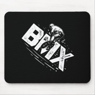 カッコいいBMXフリースタイルBMXバイクライダー マウスパッド