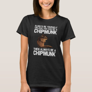 カッコいいChipmunk女男性へ性リス小声Ro Tシャツ
