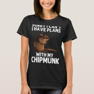 カッコいいChipmunk女男性へ性リス小声Ro Tシャツ