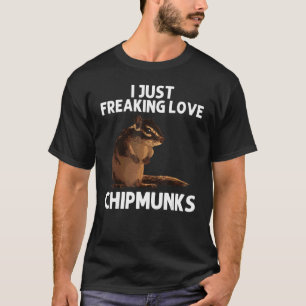 カッコいいChipmunk女男性へ性リス小声Ro Tシャツ