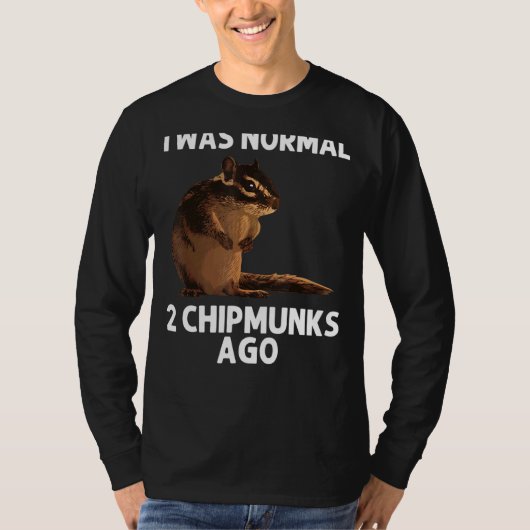 カッコいいChipmunk女男性へ性リス小声Ro Tシャツ (正面)