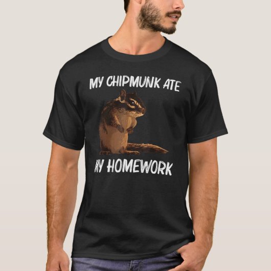 カッコいいChipmunk Boys子供へ Squirrel Wheparer Ro Tシャツ (正面)