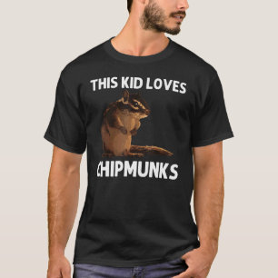 カッコいいChipmunk Boys子供へ Squirrel Wheparer Ro Tシャツ