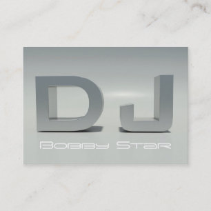 カッコいいDJのイニシャルの名刺 名刺