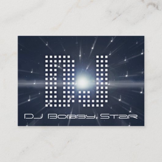 カッコいいDJのspacewarpの名刺 名刺 (正面)