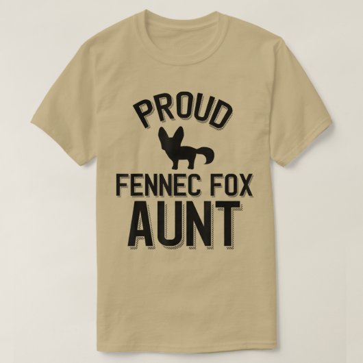 カッコいいFennec叔母誇りを持った用Fennec Tシャツ (デザイン正面)