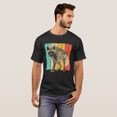 カッコいいHyena Women 男性へ Africa動物飼育員R Tシャツ (正面フル)