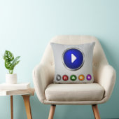 カッコいいMP3プレーヤーボタンセット クッション (椅子)