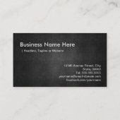 カッコいいPremium Metal -ターンテーブルスクラッチMusic Dj 名刺 (裏面)