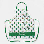 カッコいいShades Green Chile Pattern エプロン (正面)