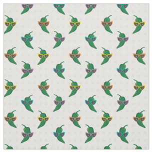 カッコいいShades Green Chile Pattern ファブリック