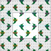 カッコいいShades Green Chile Pattern ファブリック (タイル)