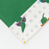 カッコいいShades Green Chile Pattern フリースブランケット (角)