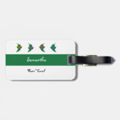 カッコいいShades Green Chile Pattern ラゲッジタグ (裏面横)