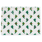 カッコいいShades Green Chile Pattern ラージペーパーバッグ (正面)