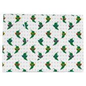 カッコいいShades Green Chile Pattern ラージペーパーバッグ (裏面)