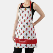 カッコいいShades Red Chile Pattern エプロン (インサイチュ)