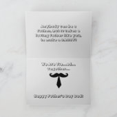 カッコいいWhiteScripts最高のパパEver Faters Day写真 カード (内部)