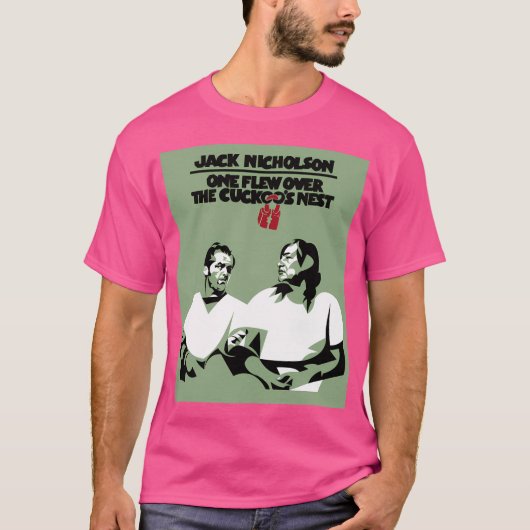 カッコウの巣のシャツのポスターに飛び乗った Tシャツ (正面)
