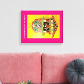 カッコウ時計より良いのか?ラップされたキャンバス。 キャンバスプリント (インサイチュ (リビング))