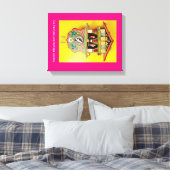 カッコウ時計より良いのか?ラップされたキャンバス。 キャンバスプリント (インサイチュ (寝室))