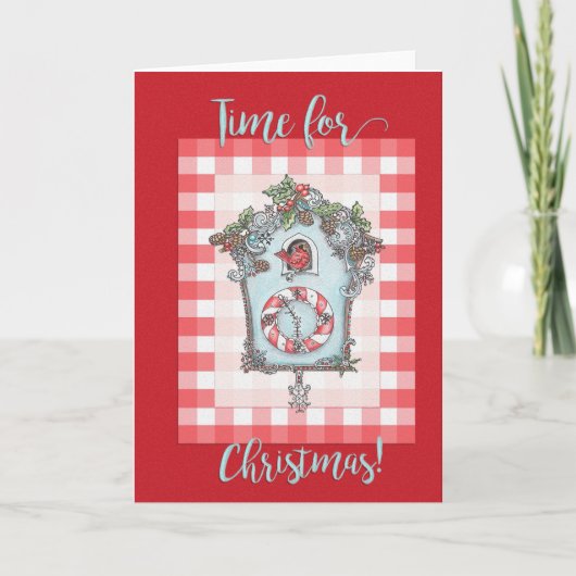 カッコウ時計クリスマスカード シーズンカード (正面)