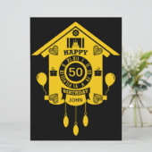 カッコウ時計タイムハッピー50誕生日 (スタンド正面)