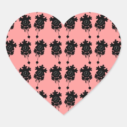 カッコウ時計 ハートシール (正面)