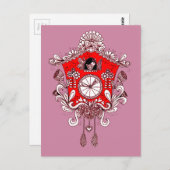 カッコウ時計 ポストカード (正面/裏面)