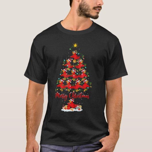 カッコスクリスマスライトカッコスクリスマスツリー Tシャツ (正面)