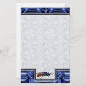 カッコワスプブルー 便箋 (正面/裏面)