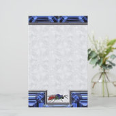 カッコワスプブルー 便箋 (スタンド正面)