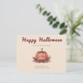 カッコーコア・ハロウィン・パンプキン ポストカード (スタンド正面)