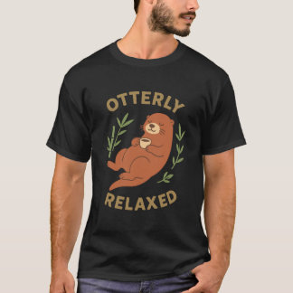 カッコ可愛いラッコTシャツ - Otterly Relaxed Tシャツ